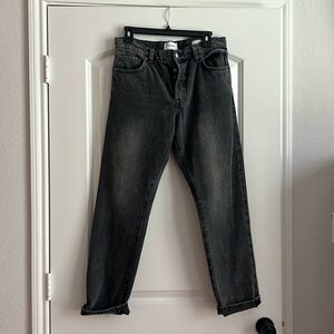 Frame Le Slouch Size 26 - Black/Washed Jean